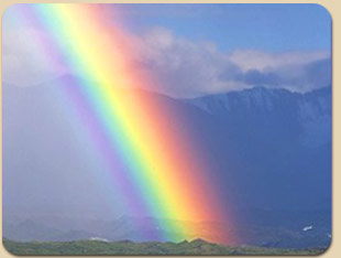 Rainbow after a storm